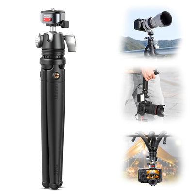 ULANZI MT-68 Claw Camera Flexible Tripod, Mini Quick Release Tripod Stand with 1/4'' Screw for Magic Arm, Universal Travel Desktop Selfie Stick for DSLR Compatible with Canon Nikon Sony Cameras Vlog