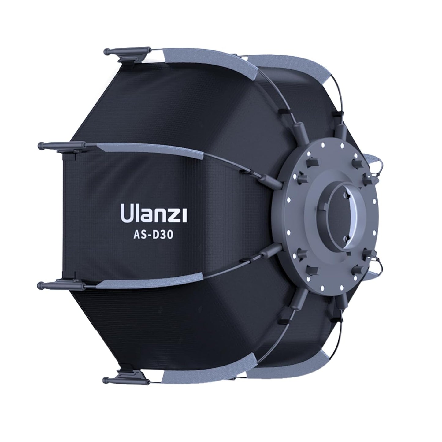 Ulanzi AS-D30 30cm Mini Bowens Mount Octagon Softbox Octagonal Speedlite, Studio Flash, Speedlight Umbrella Softbox with Carrying Bag, Lightweight Compatible with Ulanzi 40W/40W Pro/60W Video Light.