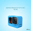 Hiffin Protective Silicone Sleeve Case + Lanyard Accessories Soft Rubber Frame Cover Protection for Go Pro Compatible with Go Pro Hero 9|10|11 Blue Action Camera (Blue)