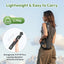 ULANZI JJ06 GlideGo Carbon Fiber Video Tripod, Dual 360° Pan Head, 73.6 inch Max Height, 11 lb Load, Quick Release Plate
