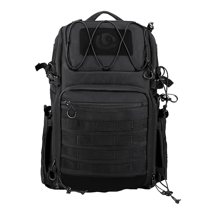 ULANZI BC007 Camera Bag, Tactical Camera Backpack 28L Lightweight Aluminum Frame Travel Bag for Photographers Women Men DSLR Camera Case