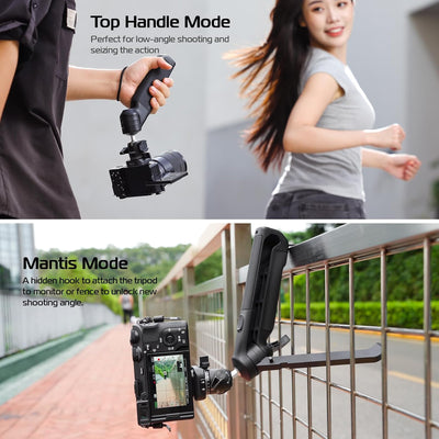 ULANZI TT38 Tabletop Mini Tripod for Camera, Uka F38 ClickOpen Flexible Travel Stand for Sony/Canon/Nikon/Fujifilm SLR DSLR, Pocket Vlogging Stand for Shooting Selfie Video