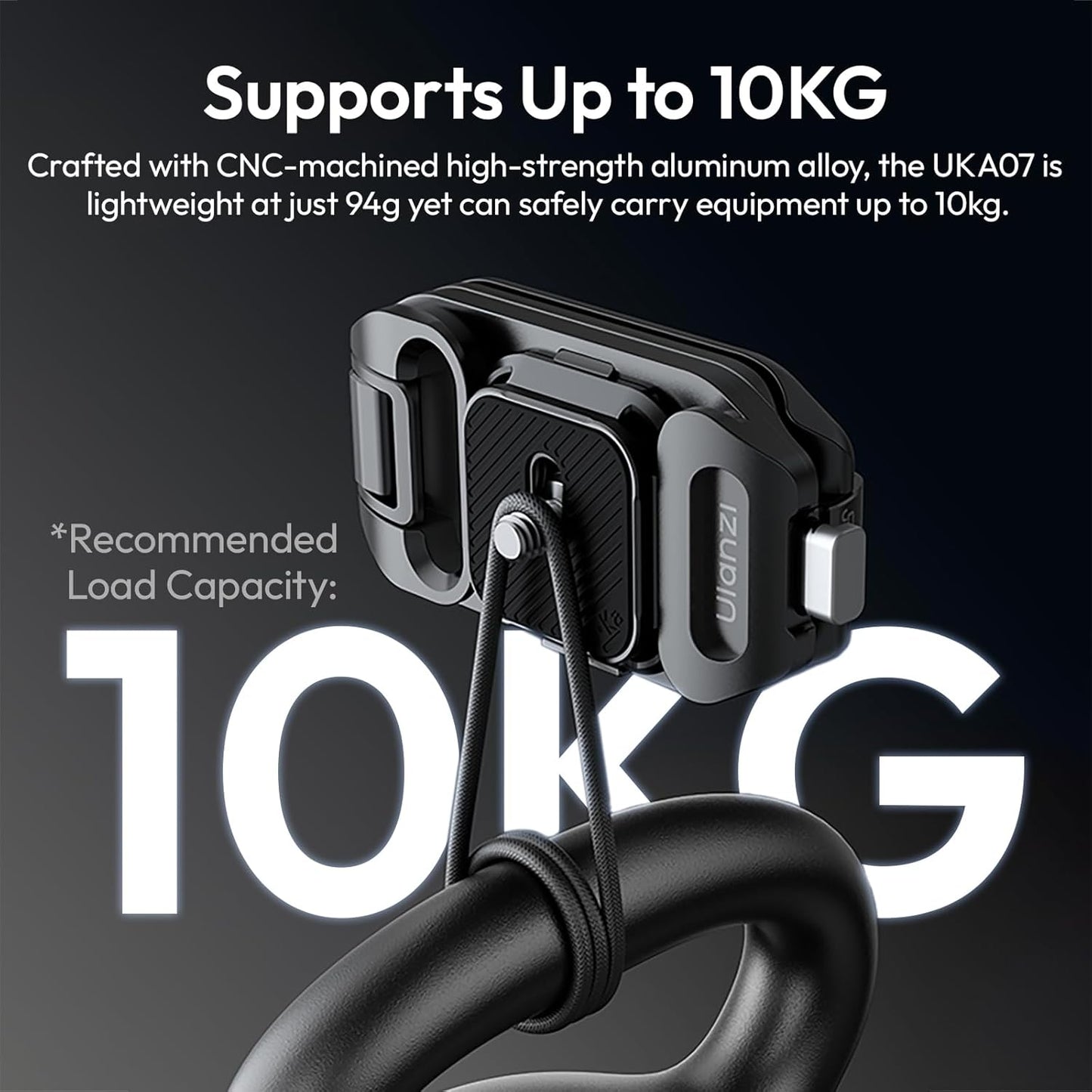 ULANZI Camera Backpack Strap Clip,w Plate Quick Release System, Compatible w Uka & F38 QR Plates, for Sony, Nikon, Fuji, DSLR Action Cam Mount, Bearable Load up to 10kg