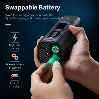ULANZI FM01 FILMOG Ace Portable Fog Machine Battery Powered, Portable Smoke Machine Handheld Fog Machine w Remote Control Fogger for Photography, Outdoor Events, Parties, Stage Effects, Wedding