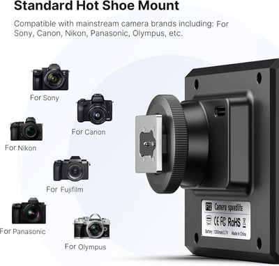 ULANZI F12 Mini Flash,GN12/CCT 5600K Camera Speedlite Flash for Canon Fuji Sony Nikon Panasonic Olympus Pentax&Other More SLR Digital Cameras, Single Contact Universal Hot Shoe Mount Flashlight, Black