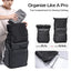 ULANZI B001 Rolltop Camera Backpack, 32.64L Professional Waterproof Photography Camera Case Travel Business 2 in 1, For Photographers Unisex DSLR Mirrorless Camera Lens Tripod Holder 16'' Laptop Black