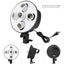 HIFFIN® Set Photography Equipment Kit 50cmx70cm Softbox with 5 in 1 E27 Photo Studio Bulb Holder Base Socket Lamp Bulb Holder Adapter for Photo Video Studio Softbox Video Light - Black
