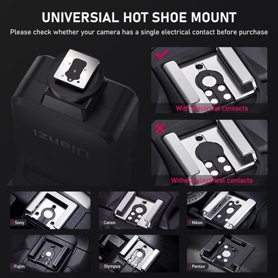 VIJIM Ulanzi F32 Camera Flash, Speedlite with GN32 / CCT 5600K, Hot Shoe Mount for Canon, Fuji, Sony, Nikon, Panasonic, Olympus, Pentax, Black, 1 Pack
