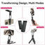 ULANZI MA26 Foldable Phone Tripod - Pocket Cell Phone Vlog Video Tripod Handle Aluminium Smartphone Desk Stand 2 Cold Shoe Compact Size All in One Lightweight Portable Vlog Stick for iPhone Samsung