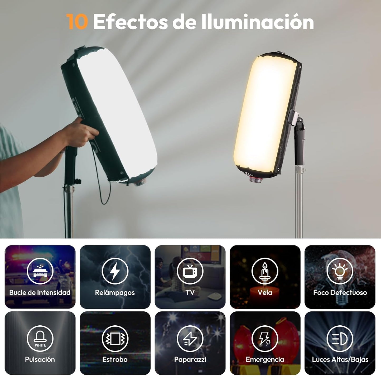 Ulanzi AL60 Inflatable LED Tube Light | 2700K–6500K Bi-Color | CRI≥96 Soft Light | Remote Control | Portable for Photography, YouTube, Live Streaming (No Adapter/Power Bank)