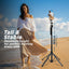 HIFFIN H8 AI-Powered 360° Auto Face Tracking Selfie Stick Tripod | 63-inch/160 cm Long Aluminium Extension Stand for Mobile & Camera | Quad-Leg Stability, Auto Rotation for Vlogging & Shooting