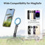 Ulanzi MA07 Magnetic Phone Tripod Mount for Magsafe, Aluminum Camera Phone Mount with 1/4" Screw, Cold Shoe Magnetic Tripod for Camera, Copatibale with iPhone 16/15/14/13/12 Series
