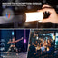 Ulanzi Handheld Light Wand, 360° RGB Led Video Light, 2000Mah Rechargeable Mini Light Stick, 2500-9000K Dimmable Camera Light W LCD, Support Magnetic Attraction, Black, (2637-Ca10)