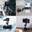 ULANZI SC-01 Suction Mount 3" for Vlogging Action Camera Car Mount w Smartphone Clamp for iPhone 14 13 Pro Max, 1/4" Magic Arm Adapter Mount Desk Suciton Mount for Car Windshield Window