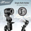 HIFFIN E27 Studio Single Holder Umbrella Lighting Kit for Photography Umbrella White + Light Stand 9