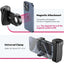 ULANZI Selfie Phone Tripod Mount MA35, 2-in-1 Magnetic & Phone Clip Camera Grip Handle Holder with Detachable Remote Shutter with Cold Shoe Adapter for iPhone 14 15 Samsung Smartphone Video Shooting