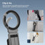 ULANZI MA38 Magnetic Phone Tripod for iPhone, Portable Phone Holder Mini Tripod for Magsafe with Double-Sided 1/4'' Screw Arca Uka Port Foldable Hook for iPhone 17/16/15/14/13/12, Travel Vlog Black