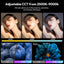 ULANZI L090 RGB Video Light, Pocket LED On-Camera Video Lights, Built-in 5000mAh Rechargeable Battery, 360 Full Color 20 Light Effects, CRI≥95 2500-9000K for Photography Vlogging