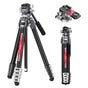 Ulanzi TT09 VideoGo Travel Tripod, 55.91" Carbon Fiber Camera Tripod with Arca QR & 360° Ballhead & Handle, Compact Lightweight Tripod for Photography/Video Shooting, for Most Cameras/DSLR/Projector