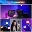 ULANZI U60 RGB Video Lights Black LED Camera Light 360° Full Color Portable Photography Lighting w Quick Release Cold Shoe Adapter and Clip, 2500mAh Rechargeable CRI 95+ 2500-9000K Dimmable Panel Lamp