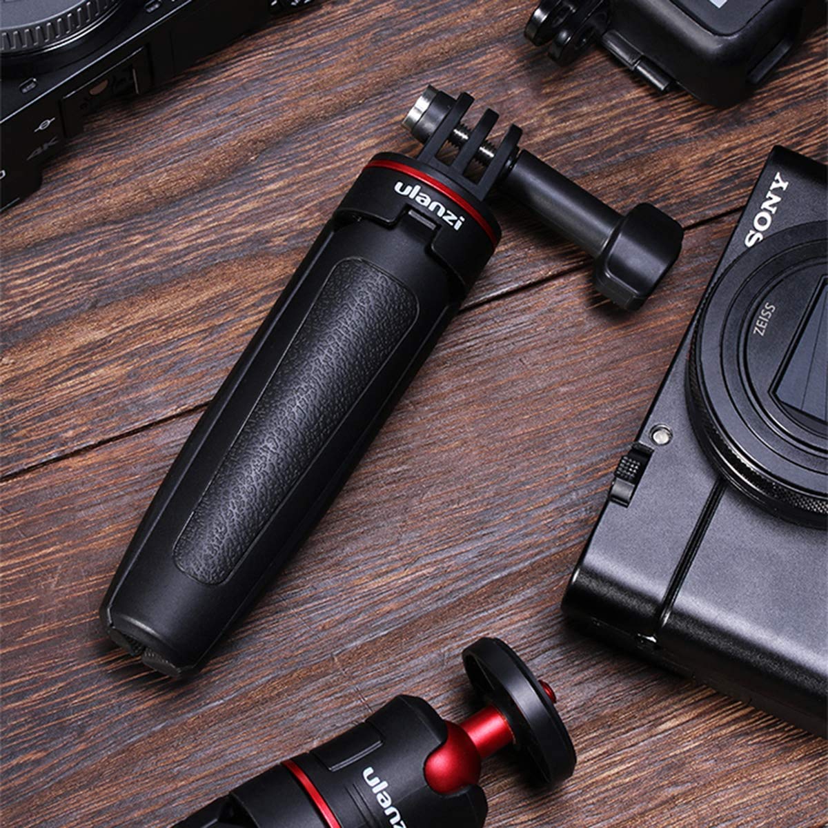 Ulanzi MT-09 Extention Vlog Tripod Mini Portable Handle Grip for Gopro Hero 8 7 6 5 GoPro max Black Session Osmo Action Camera