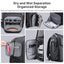ULANZI BP10 35L Hardshell Camera Backpack, Professional Splash-proof Photography Camera Case Anti Theft Travel f Photographers Unisex Drone DSLR Mirrorless Camera Lens Tripod Holder 17'' Laptop Black
