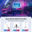 ULANZI VL119 Handheld Light Wand, 360° RGB LED Video Light Stick for Photography, 3300mAh Rechargeable Tube Light for Video Shooting, 2500-9000K Dimmable Camera Light with LCD