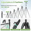 ULANZI JJ06 GlideGo Carbon Fiber Video Tripod, Dual 360° Pan Head, 73.6 inch Max Height, 11 lb Load, Quick Release Plate