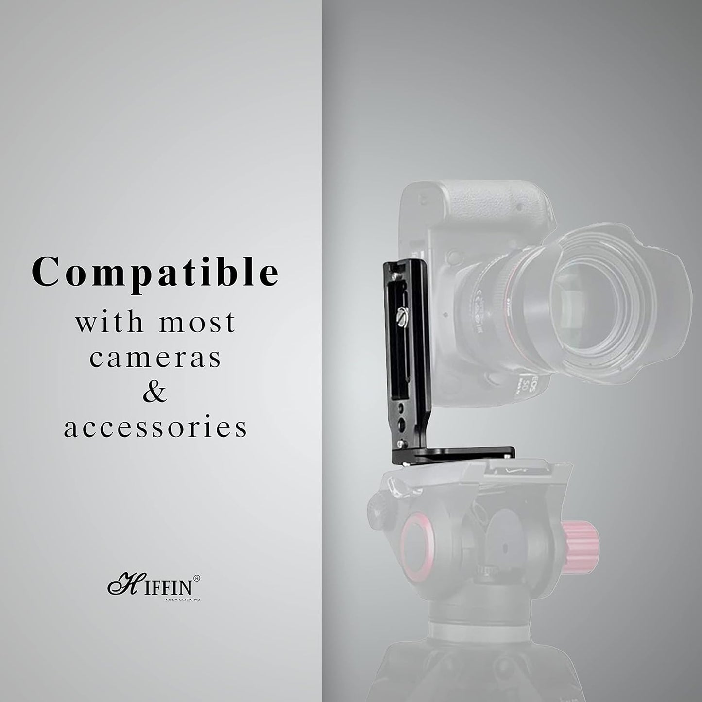 HIFFIN HOT-L-Type Quick Release Camera Vertical Plate Dual Camera Bracket Plate Universal SLR Stabilizer