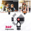 ULANZI Metal Phone Tripod Mount ST-10, Universal 360° Smartphone Adapter with 2 Cold Shoe Mount, Adjustable Cell Phone Clamp Stand Holder, Compatible with iPhone, Samsung Galaxy and All Phones