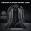 ULANZI BP10 35L Hardshell Camera Backpack, Professional Splash-proof Photography Camera Case Anti Theft Travel f Photographers Unisex Drone DSLR Mirrorless Camera Lens Tripod Holder 17'' Laptop Black