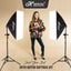 HIFFIN® PRO HD 5 Soft Led Video Light Softbox Kit | 1 Point Lighting | Stand | for YouTube Shooting,Videography, Product Photography, Continuous Studio Lights, Key Fill and Back Light