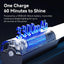 ULANZI VL119 Handheld Light Wand, 360° RGB LED Video Light Stick for Photography, 3300mAh Rechargeable Tube Light for Video Shooting, 2500-9000K Dimmable Camera Light with LCD
