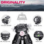 ULANZI Zero Y Professional Camera Tripod, Lightweight Travel Carbon Fiber Camera Tripod with Quick Release 1/4" Screw & 360° Ballhead, for Most Cameras/DSLR/Projector, Weight 2lb, Maxload 39lb, Black
