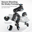 ULANZI 360°Motorcycle Camera Mount for GoPro Bike Holder Handlebar Mount Bracket w GoPro Adpter for Hero10/9/8/7/6/5/4/3 Action Cameras Accessory ?8~35mm (Fits Bicycle Utv Motorcycle Handlebar Holder)