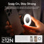 ULANZI ML05 Selfie Light for iPhone - Maglock Magnetic Phone Selfie Ring Light with Mirror, 9000K CRI≥97 Full Angle Portable LED Smartphone Fill Lighting for Travel Vlog Photo Video Recording White