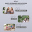 HIFFIN HTR-44 Extendable Phone Tripod with Bluetooth Button, 44" Selfie Stick Tripod Stand with 2 in 1 Phone Clip, 360° Ball Head Camera Tripod for Smartphones and Cameras, Lightweight for Travel
