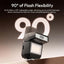 ULANZI SL03 Camera Mini Flash Speedlite with Video Light for Beginners Basic, GN8 6500K Flash 90° Angle Adjustable Compatible with Sony/Canon/Fuji/Nikon DSLR, Universal Single Contact Hot Shoe Mount
