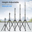 ULANZI TT43 Light Stand Tripod, Extendable 6.23ft Tripod Stand Photography Adjustable Aluminum, Portable Lighting Solution for Strobe Lights, Webcams, Cameras, and Softboxes