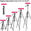 ULANZI VT-02 Metal Camera Tripod | Heavy Duty, Portable & Adjustable Stand for DSLR, Smartphone & Vlogging | Strong, Compact & Travel-Friendly