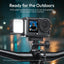 ULANZI LM24 Vlogging Light for DJI Osmo Nano/Osmo Action 6, Waterproof Magnetic Mini LED Action Camera Video Light Accessories, Quick Release Photography LED Fill Light for Vlog Selfie