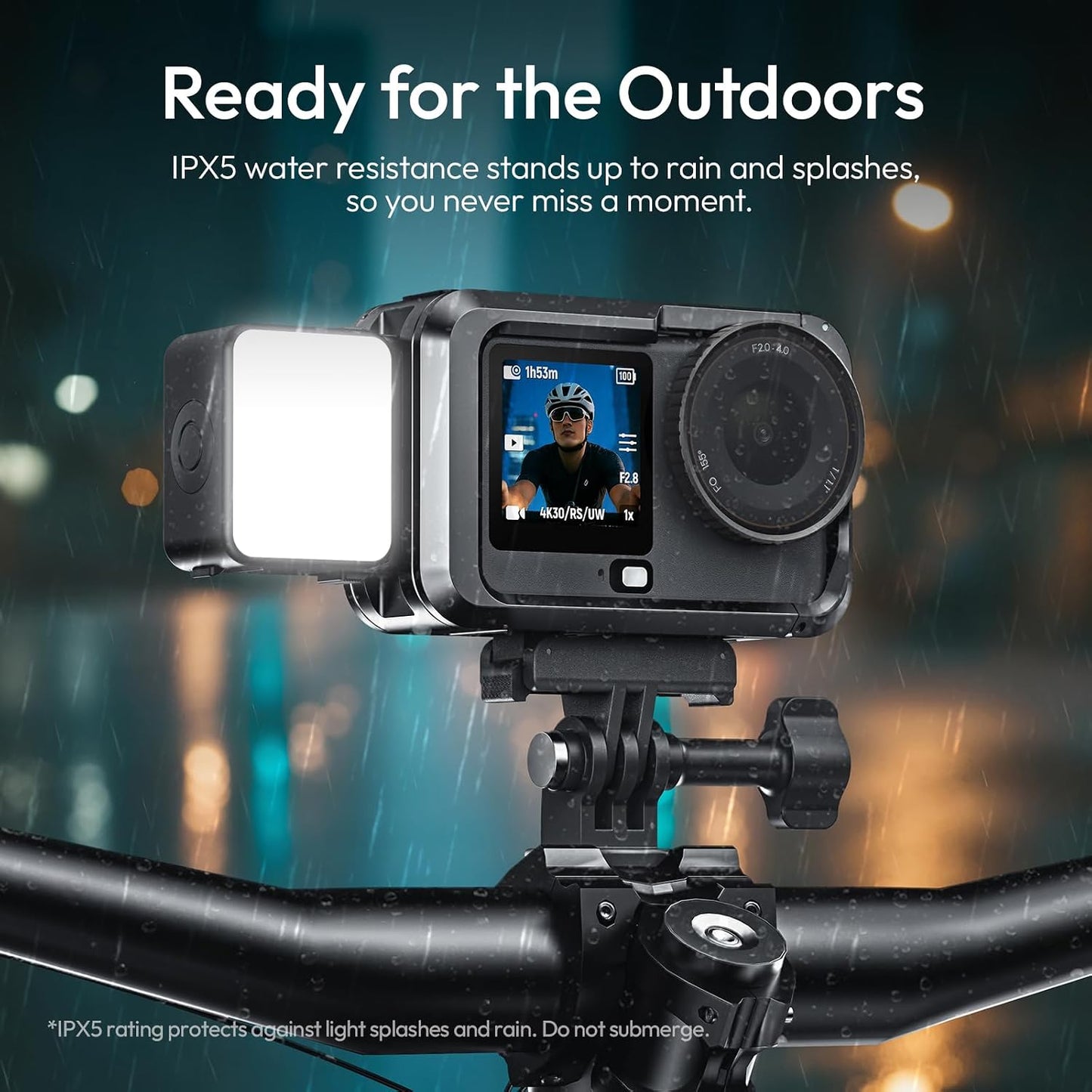 ULANZI LM24 Vlogging Light for DJI Osmo Nano/Osmo Action 6, Waterproof Magnetic Mini LED Action Camera Video Light Accessories, Quick Release Photography LED Fill Light for Vlog Selfie