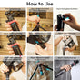 ULANZI MT-89 Portable Adjustable Light Stand with 1/4" Screw Quick Release, 82" Extendable Tripod Aluminum, 360° Ball Head Camera Phone Tripod for Camera Video Light Smartphone, Lightweight for Trave
