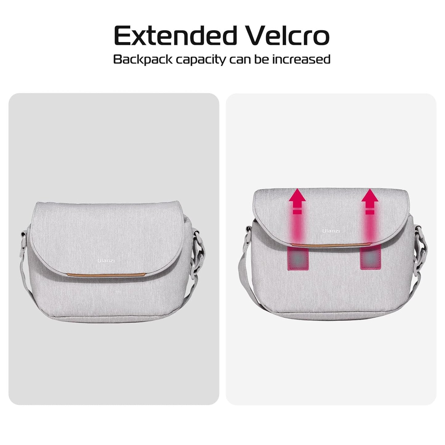 ULANZI Camera Bag, SLR/DSLR Camera Case Professional, Crossbody Photography Small Bag Fashion, Shoulder Bag for Women and Men Compatible for Sony Canon Nikon Mirrorless Camera Waterproof Lightweight