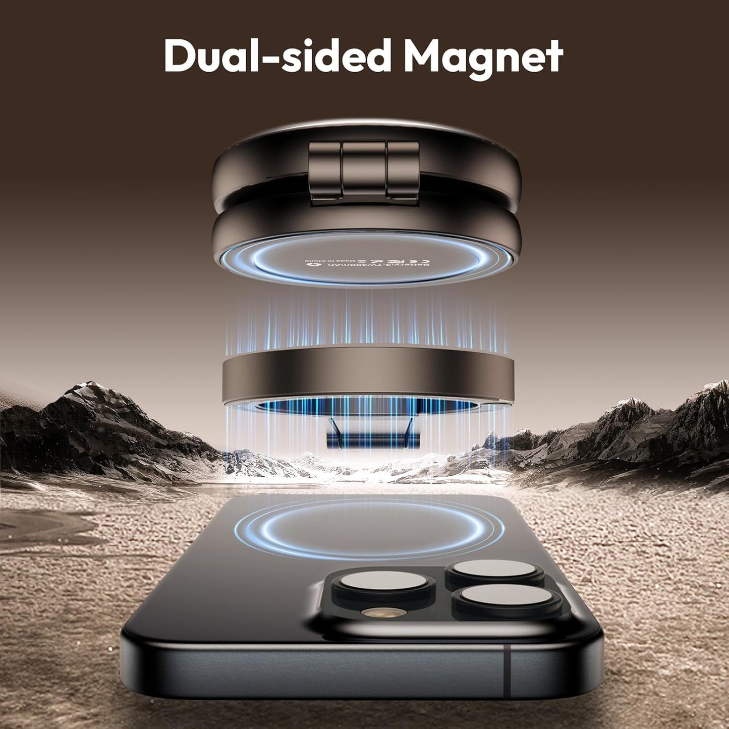 ULANZI MA30+LM19, 2-in-1 Magnetic Phone Tripod & Selfie Light Kit, MA30 Phone Stand with LM19 2500K-8500K LED Fill Light for MagSafe, Compatible with iPhone 17-12 Series for Photo/Vlog/Video.