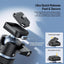 ULANZI MT93 Universal 1/4" Light Stand Camera Tripod w Auto-Open w UKA Quick-Release, 63" Portable Adjustable Ball Head Tripod for Cameras/Video Light/Phone/Outdoor Photo, Up Load 6.61lb, w Bag