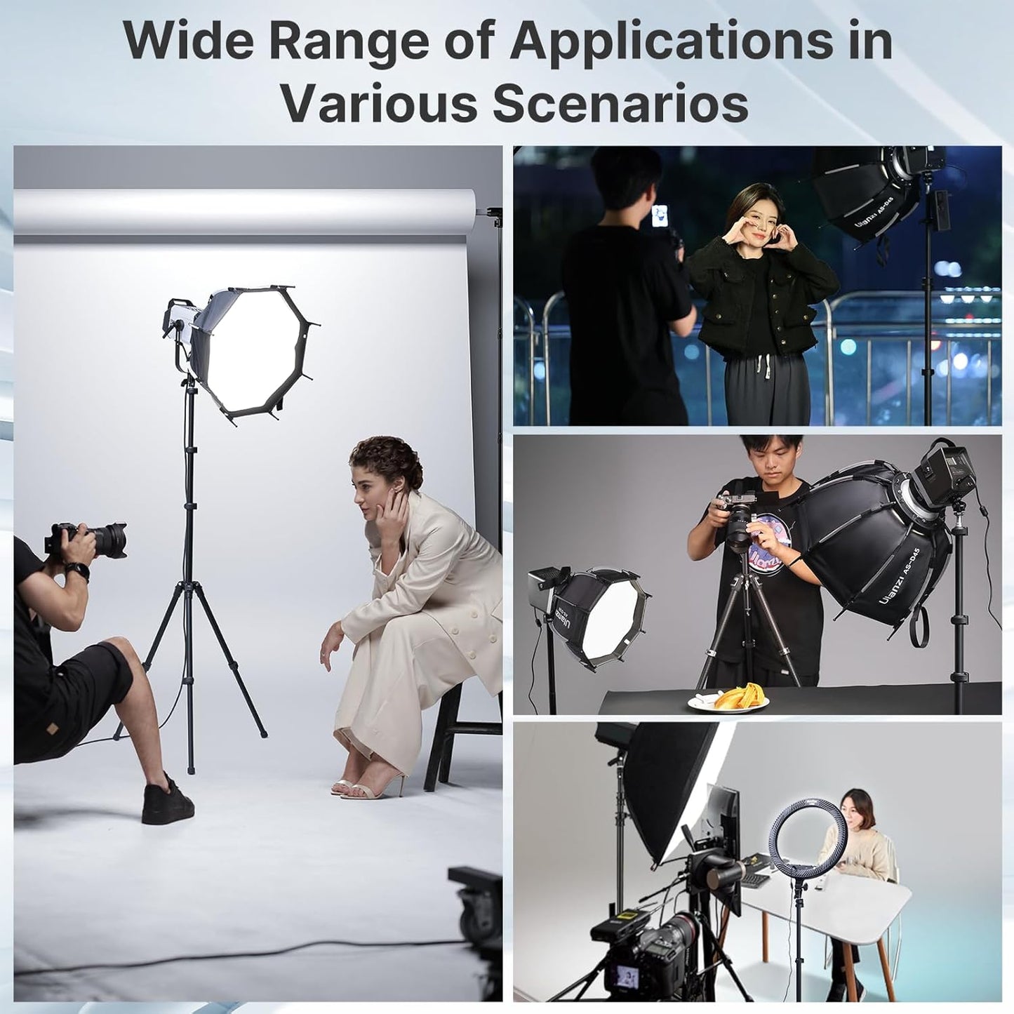 ULANZI TT43 Light Stand Tripod, Extendable 6.23ft Tripod Stand Photography Adjustable Aluminum, Portable Lighting Solution for Strobe Lights, Webcams, Cameras, and Softboxes