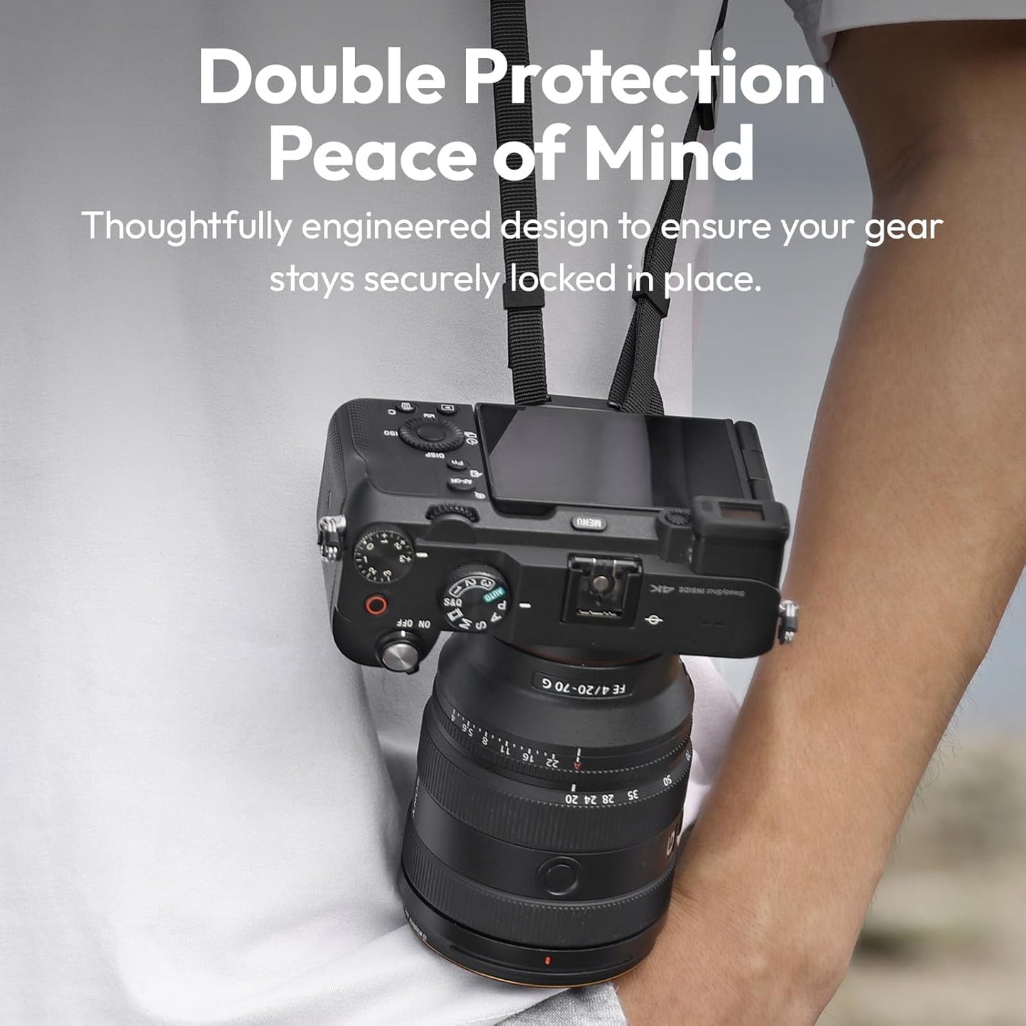 ULANZI UKA06 Camera Mount Shoulder Strap Quick Release Kit, Camera Shoulder Strap Compatible With Uka Quick-Release Plates, Load-Bearing Capacity Up To 10 KG
