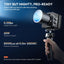 ULANZI EC65 LED Video Light 65W COB Bi-Color Mini Bowens Bracket Continuous Output Lighting with App Control Reflector Diffuser Capacitor 2700K - 6500K CRI≥95 Portable