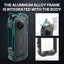 ULANZI Select Protective Cage for insta360 X3 Accessories-ULANZI C-X3 insta360 X3 Vlog Case I Aluminum Alloy I2 Cold Shoe I Silicone Lens Cover ICarrying Bag INo Block Mic Mount & Battery Replacement